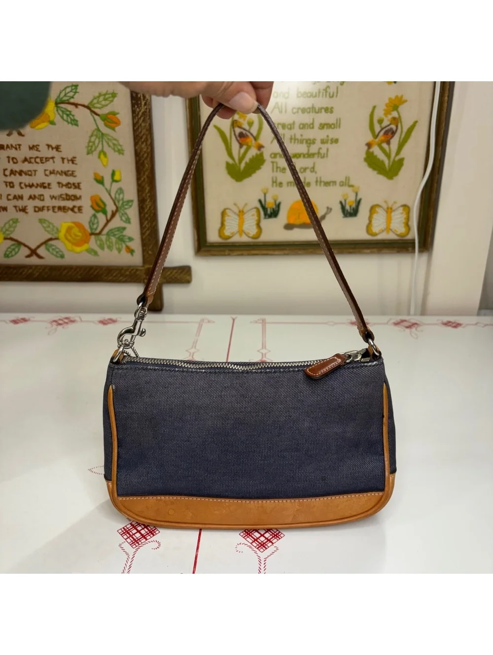 Coach Demi denim mini shoulder bag 2002 Y2K vintage